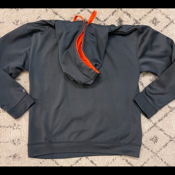 RUSSELL Athletic Oklahoma State Cowboys Hoodie Grey Orange Size Small - Picture 3 of 3